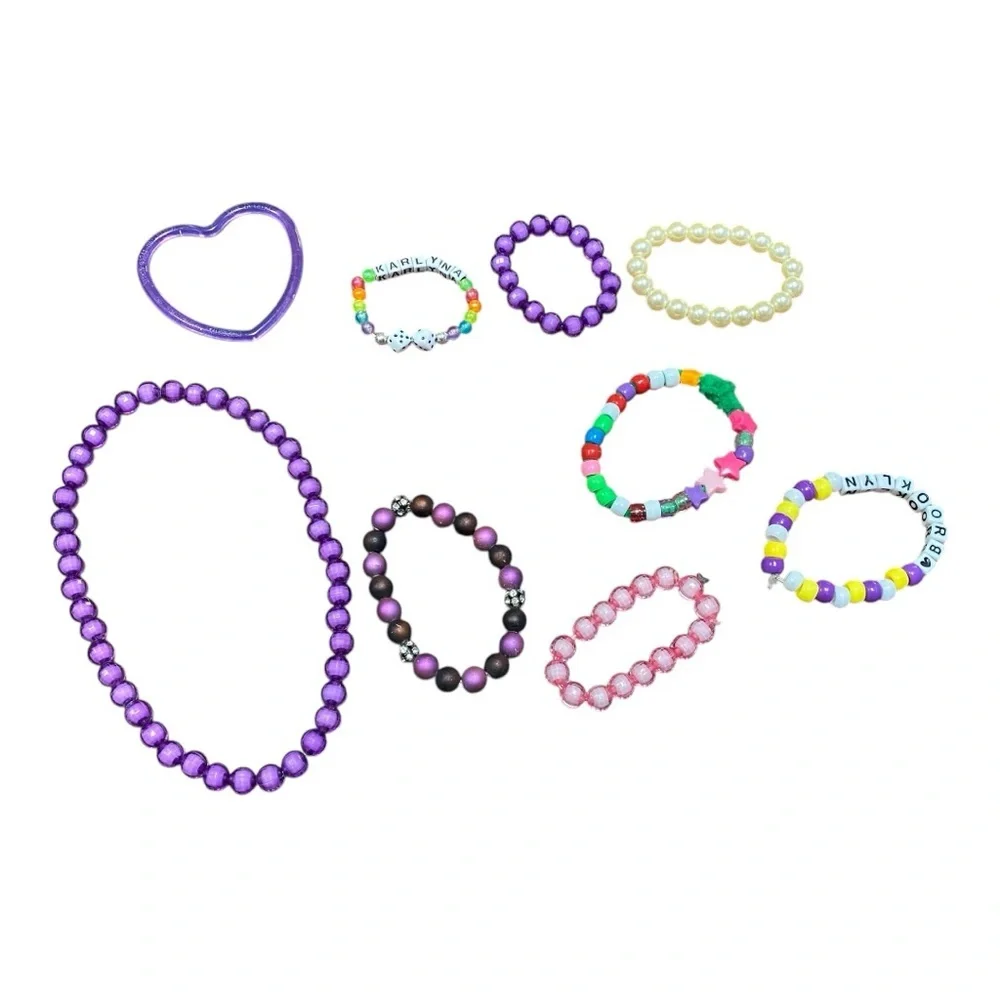 Colorful Kids Beaded Bracelet Set